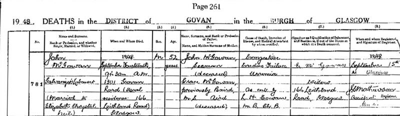 1948-09-14 DEA John McGowan husband of Elizabeth Chrystal Neil [[N307-clip]]